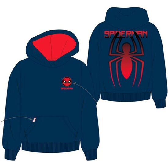 SUDADERA CAPUCHA SPIDERMAN MARVEL image 0