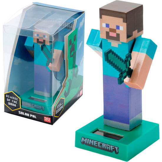 MUÑECO SOLAR STEVE MINECRAFT image 0