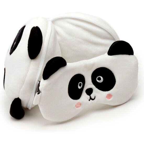 ALMOHADA VIAJE ANTIFAZ OSO PANDA ADORAMALS RESTEAZZZ image 2