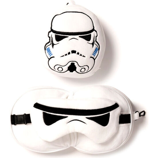 ALMOHADA VIAJE ANTIFAZ SOLDADO IMPERIAL STORMTROOPER STAR WARS RESTEAZZZ image 0