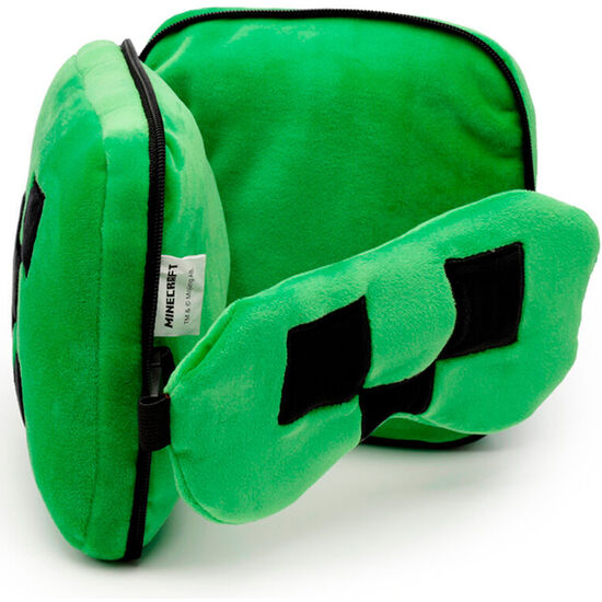 ALMOHADA VIAJE ANTIFAZ CREEPER MINECRAFT RESTEAZZZ image 2