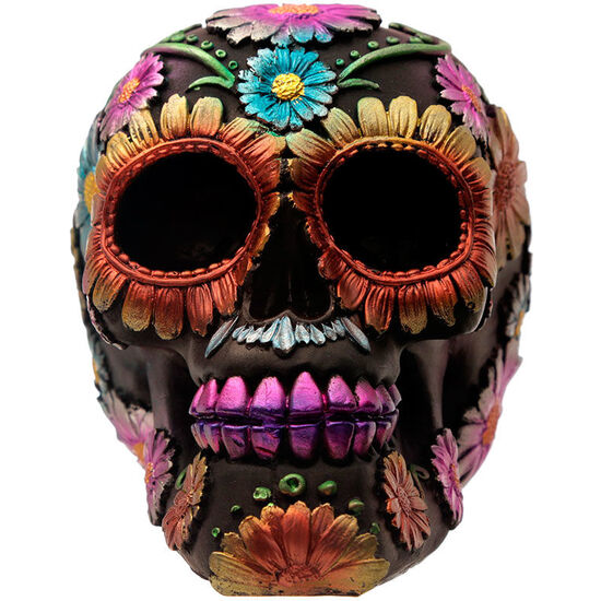 FIGURA CALAVERA DIA DE LOS MUERTOS FLORAL SURTIDO image 2