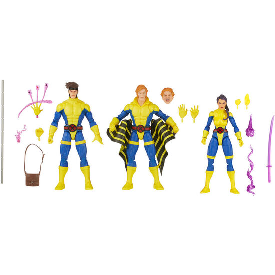 FIGURAS GAMBIT MAVELS BANSHEE PSYLOCKE X-MEN MARVEL 15CM image 0