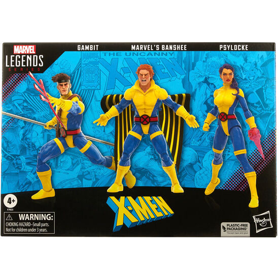 FIGURAS GAMBIT MAVELS BANSHEE PSYLOCKE X-MEN MARVEL 15CM image 1