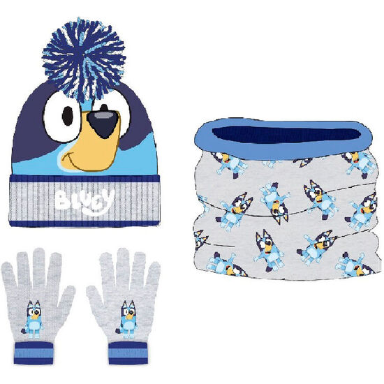 CONJUNTO GORRO GUANTES BRAGA CUELLO BLUEY image 0