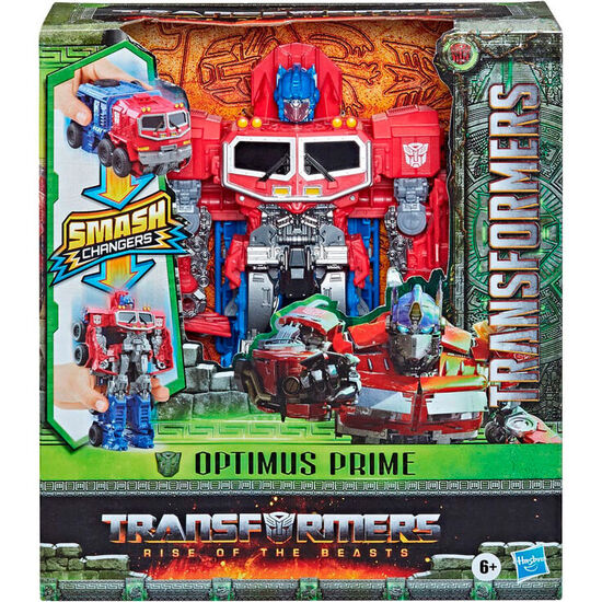 FIGURA OPTIMUS PRIME SMASH CHANGERS EL DESPERTAR DE LAS BESTIAS TRANSFORMERS 23CM image 0