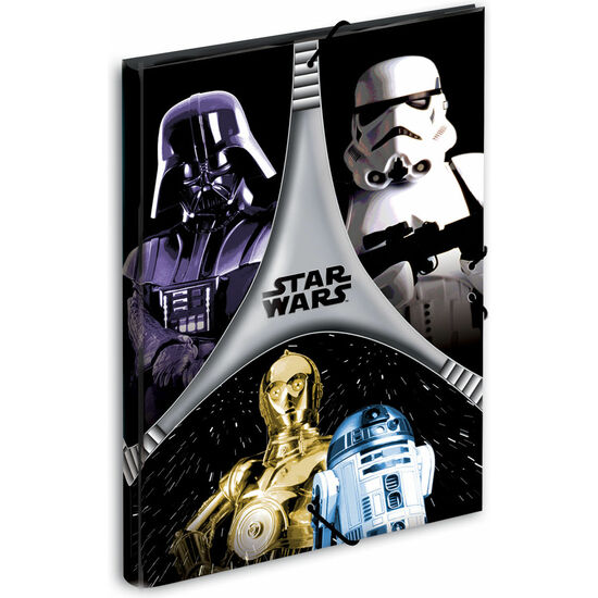 CARPETA STAR WARS FLASH A4 GOMAS SOLAPAS image 0