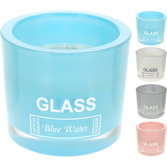 VELA PERFUMADA GLASS BLUE WATER image 0