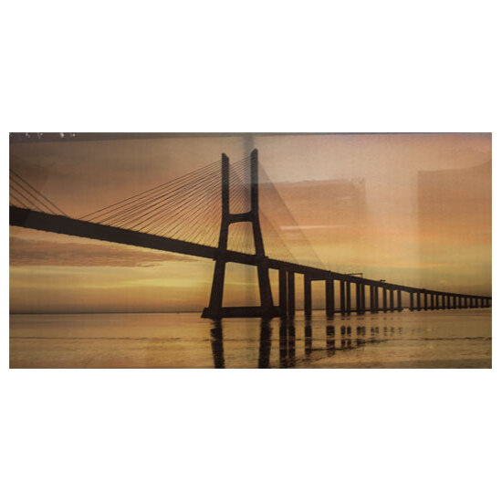 CUADRO DE TELA SUNSET BRIDGE image 0