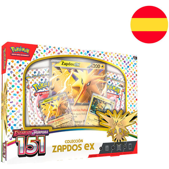 BLISTER JUEGO CARTAS COLECCIONABLES ZAPDOS EX ESCARLATA Y PURPURA POKEMON ESPAÑOL image 0