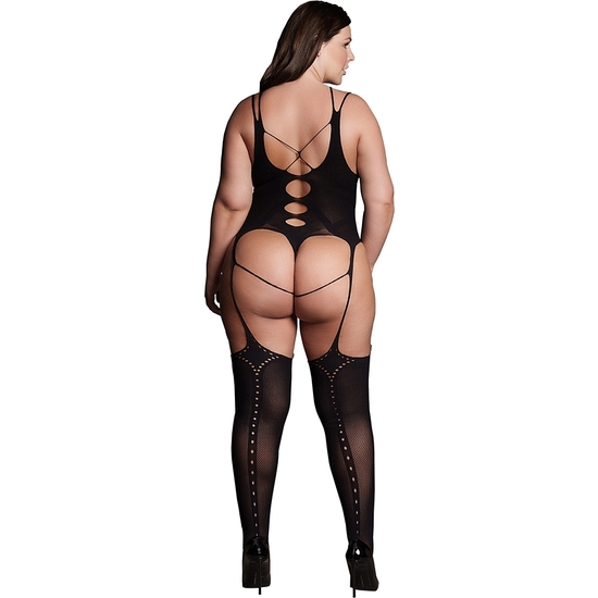 LE DÉSIR-SHADE-ELARA VII - BODYSTOCKING WITH OPEN CUPS - PLUS SIZE image 1