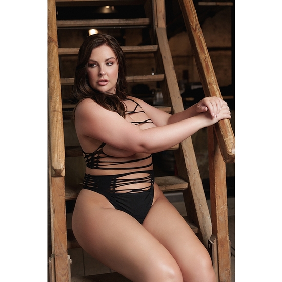 LE DÉSIR-SHADE-HELIKE XLV - TWO PIECE WITH OPEN CUPS, CROP TOP AND PANTIE - PLUS SIZE image 8