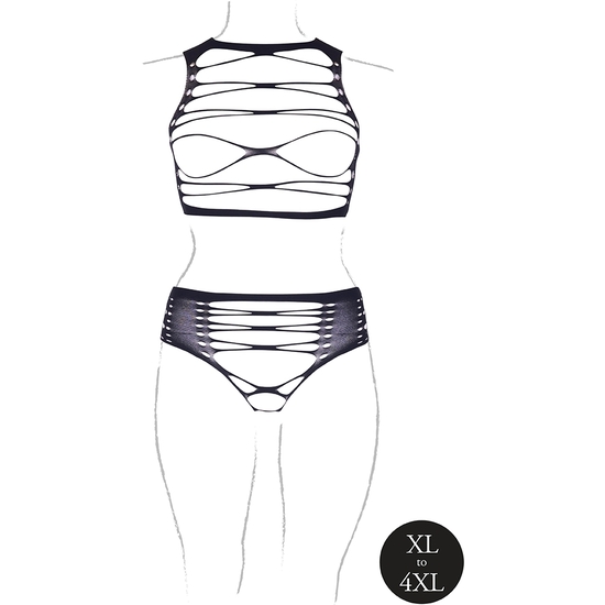 LE DÉSIR-SHADE-HELIKE XLV - TWO PIECE WITH OPEN CUPS, CROP TOP AND PANTIE - PLUS SIZE image 9