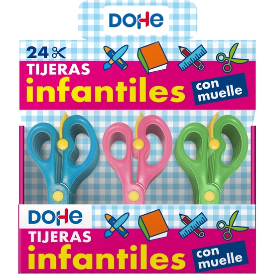 EXPOSITOR 24 TIJERAS INFANTILES ALTA SEGURIDAD PARA PAPEL image 0