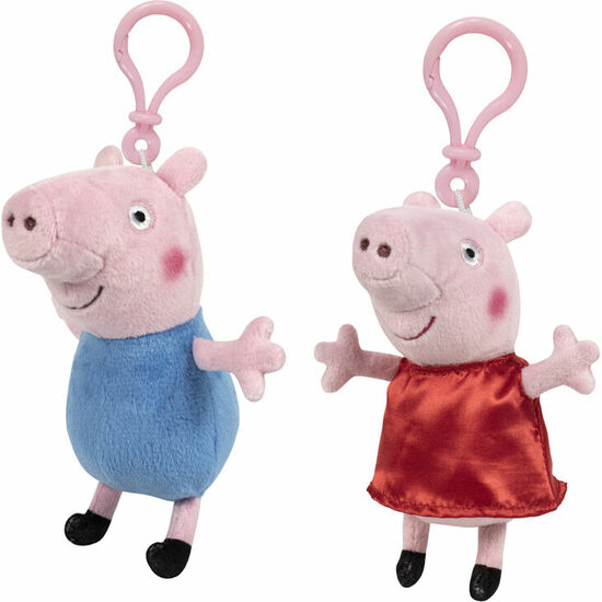 LLAVERO PELUCHE PEPA GEORGE PEPPA PIG 11CM SURTIDO image 0