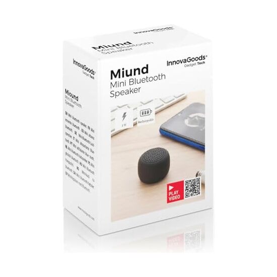MINI ALTAVOZ INALÁMBRICO RECARGABLE PORTÁTIL MIUND INNOVAGOODS image 2