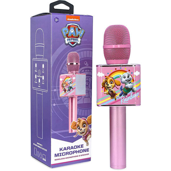 MICROFONO KARAOKE PINK PATRULLA CANINA PAW PATROL image 1