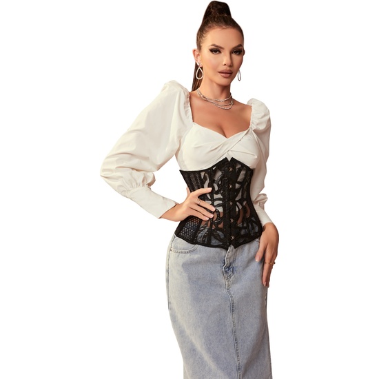 CORSET UNDERBUST NEGRO MODELO SHOWCASE NEGRO image 1