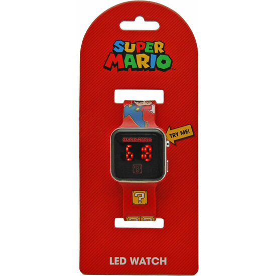 RELOJ SUPER MARIO BROS LED image 0