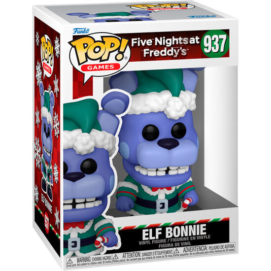 FIGURA POP FIVE NIGHTS AT FREDDYS HOLIDAY ELF BONNIE image 0