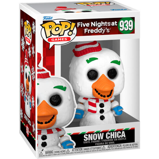 FIGURA POP FIVE NIGHTS AT FREDDYS HOLIDAY SNOW CHICA image 1