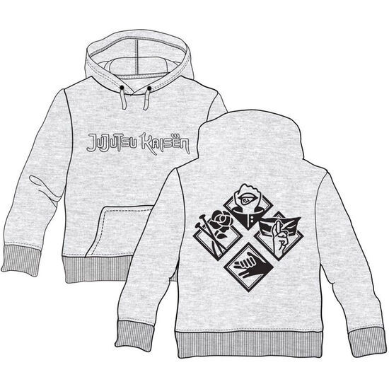 SUDADERA CAPUCHA TECNICAS JUJUTSU KAISEN ADULTO image 0