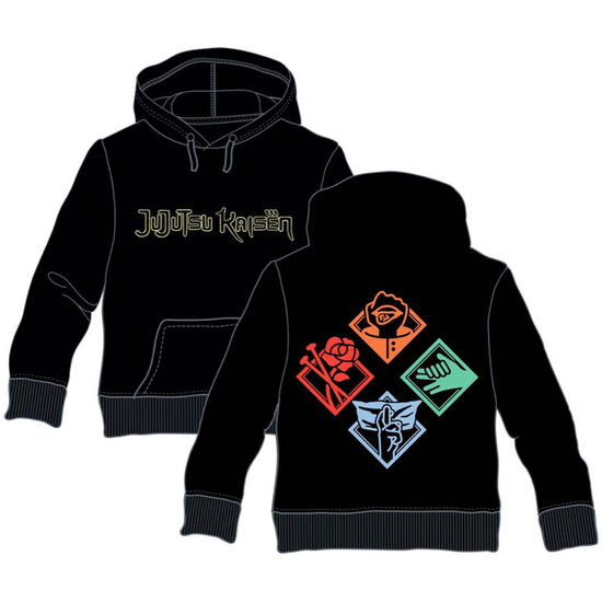 SUDADERA CAPUCHA TECNICAS JUJUTSU KAISEN ADULTO image 0