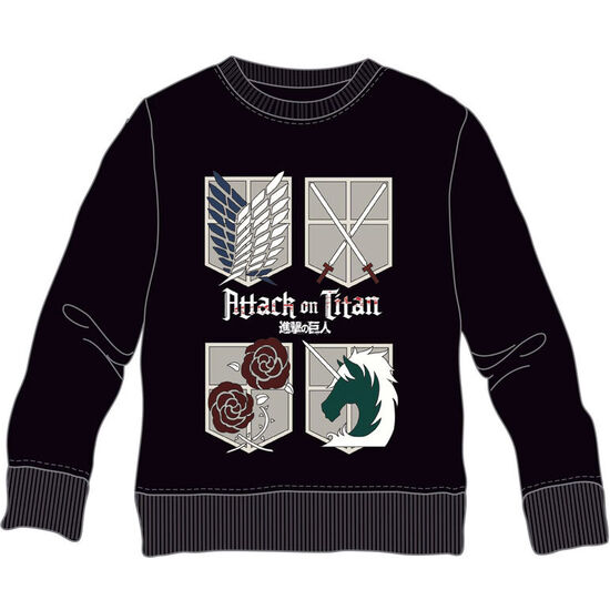 SUDADERA LOGOS ATTACK ON TITAN ADULTO image 0