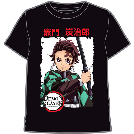 CAMISETA TANJIRO KAMADO DEMON SLAYER KIMETSU NO YAIBA INFANTIL image 0