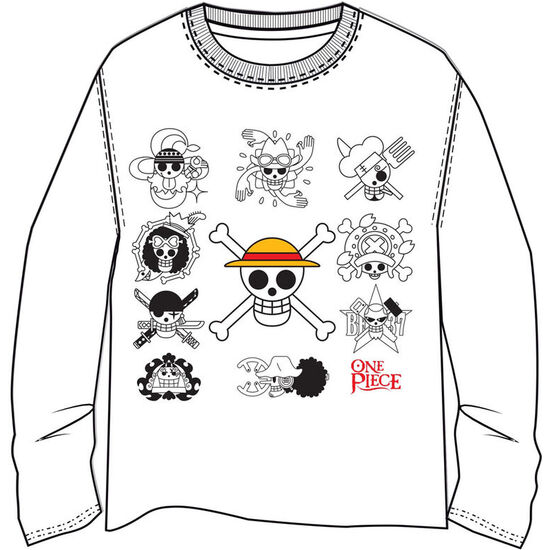 CAMISETA SKULLS ONE PIECE ADULTO image 0