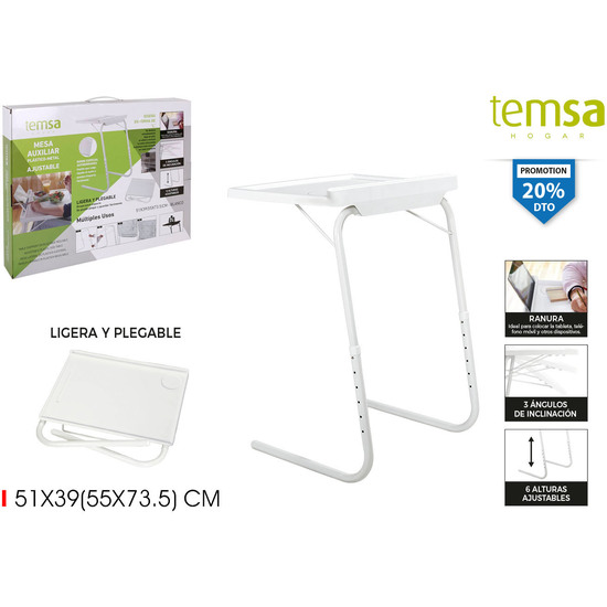 MESA AUXILIAR PLAST. 51X3955X73.5TEMSA image 0