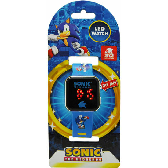 RELOJ SONIC THE HEDGEHOG LED image 0