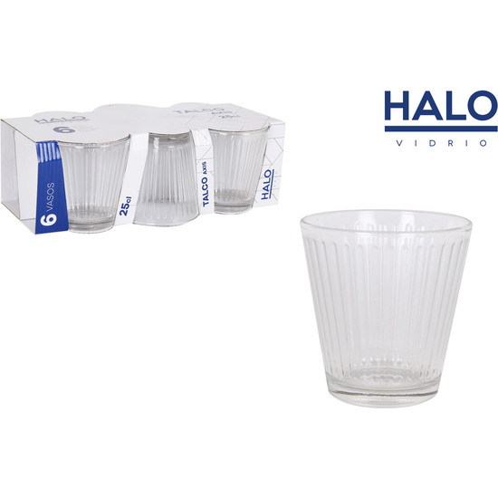 SET 6 VASOS 250CC TALCO AXIS HALO image 0