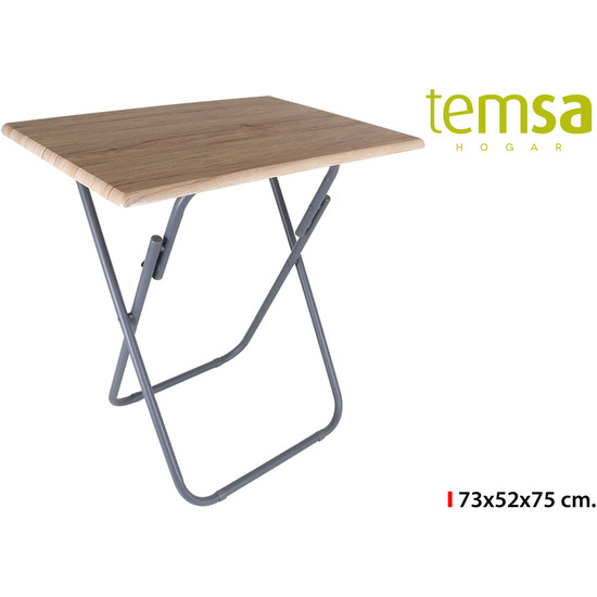 MESA MADERA PLEGABLE 73X52X75CM TEMSA image 0