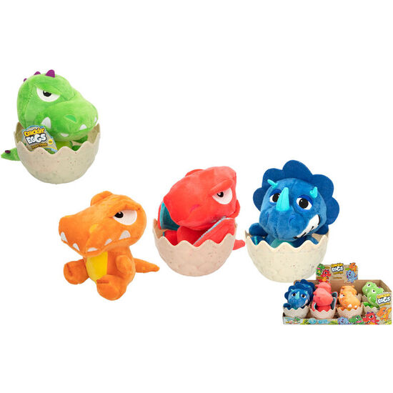 EXPOSITOR 8 PELUCHES MINI ROARING DINO JURASSIC FRIENDS CRACKING EGGS SURTIDO 12,5CM image 1