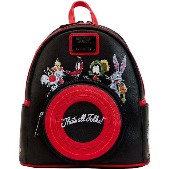 MOCHILA THATS ALL FOLKS LOONEY TUNES LOUNGEFLY 26CM image 0