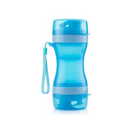 BOTELLA CON DEPÓSITO DE AGUA Y COMIDA PARA MASCOTAS 2 EN 1 PETTAP INNOVAGOODS image 0