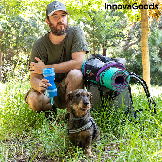 BOTELLA CON DEPÓSITO DE AGUA Y COMIDA PARA MASCOTAS 2 EN 1 PETTAP INNOVAGOODS image 5