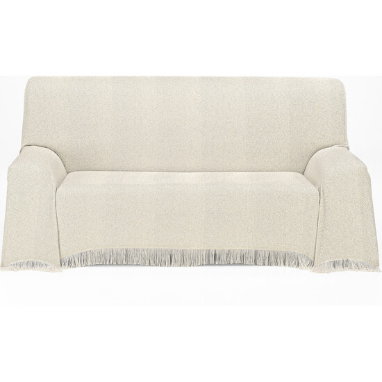 FOULARD MULTIUSOS CON FLECOS XERACO 180X260 CM COLOR CRUDO image 0