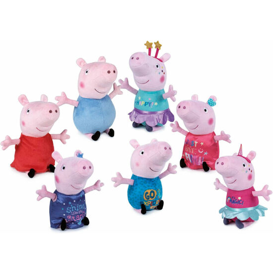 PELUCHE UNICORNS STARS PEPPA PIG 30CM SURTIDO image 0