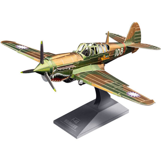 MAQUETA METAL P-40 WARHAWK AVIATION METAL EARTH image 0