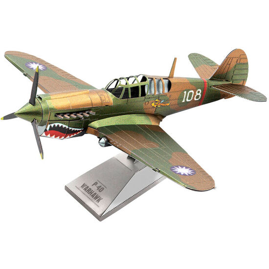 MAQUETA METAL P-40 WARHAWK AVIATION METAL EARTH image 1