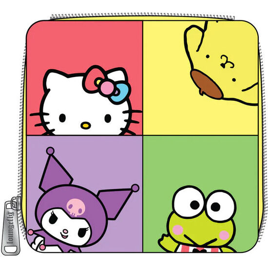 CARTERA COLOR BLOCK HELLO KITTY AND FRIENDS SANRIO LOUNGEFLY image 0