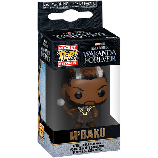 LLAVERO POCKET POP MARVEL BLACK PANTHER WAKANDA FOREVER M BAKU image 0