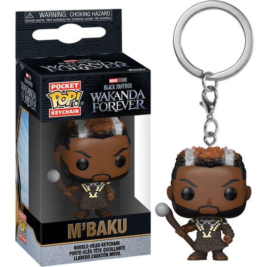 LLAVERO POCKET POP MARVEL BLACK PANTHER WAKANDA FOREVER M BAKU image 1