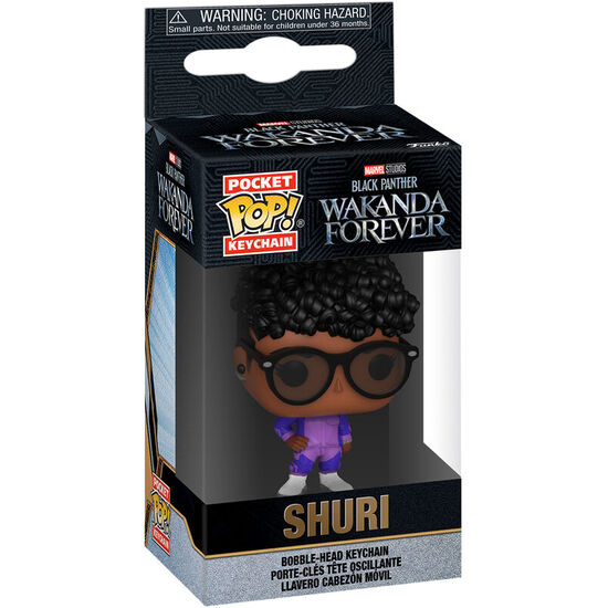 LLAVERO POCKET POP MARVEL BLACK PANTHER WAKANDA FOREVER SHURI image 0