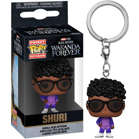 LLAVERO POCKET POP MARVEL BLACK PANTHER WAKANDA FOREVER SHURI image 1