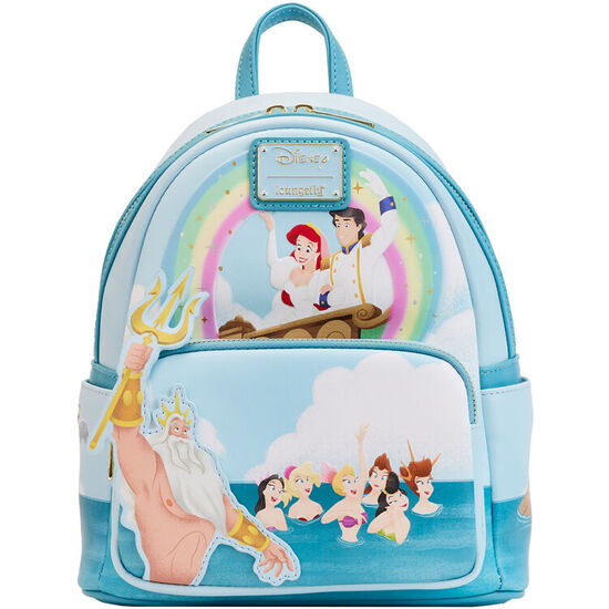 MOCHILA REGALO DE TRITON LA SIRENITA DISNEY LOUNGEFLY 26CM image 0