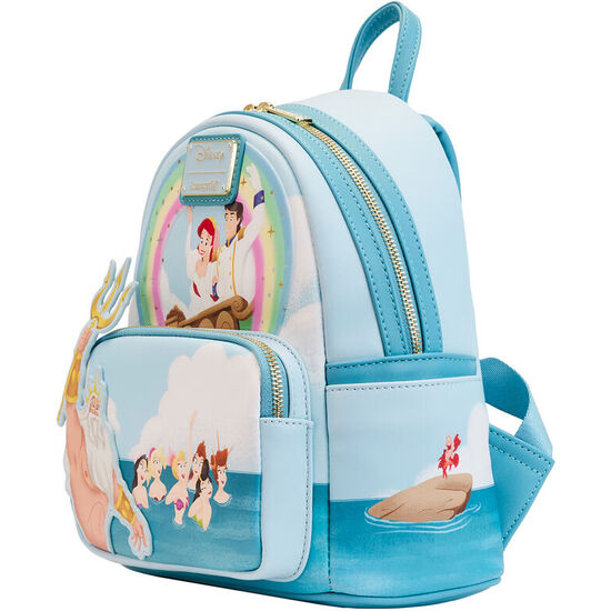 MOCHILA REGALO DE TRITON LA SIRENITA DISNEY LOUNGEFLY 26CM image 1