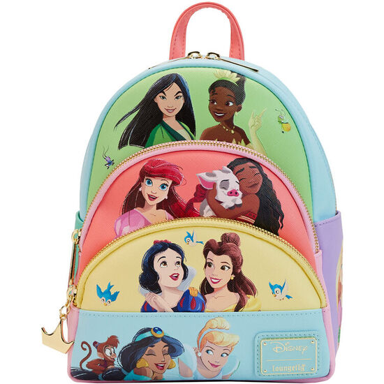 MOCHILA COLLAGE PRINCESAS DISNEY LOUNGEFLY 25CM image 0